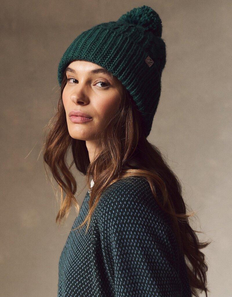 Marine Layer Cable Knit Pom Beanie