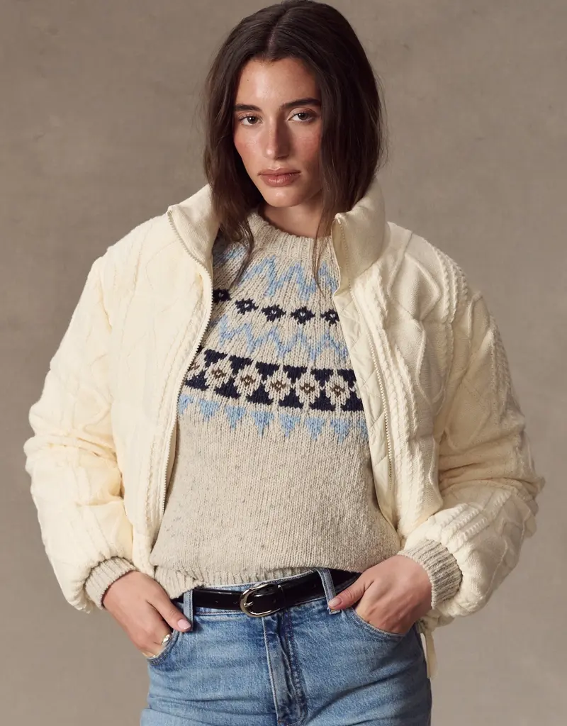 Marine Layer Shea Sweater Puffer Jacket