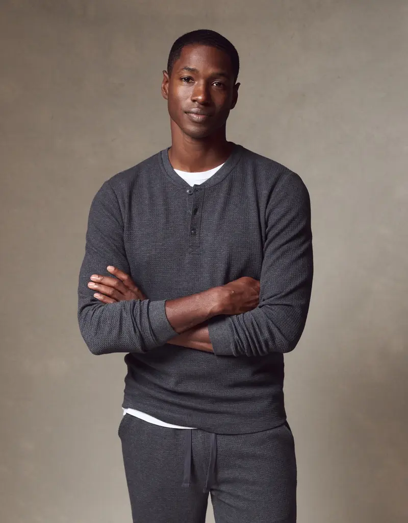 Marine Layer Waffle Henley