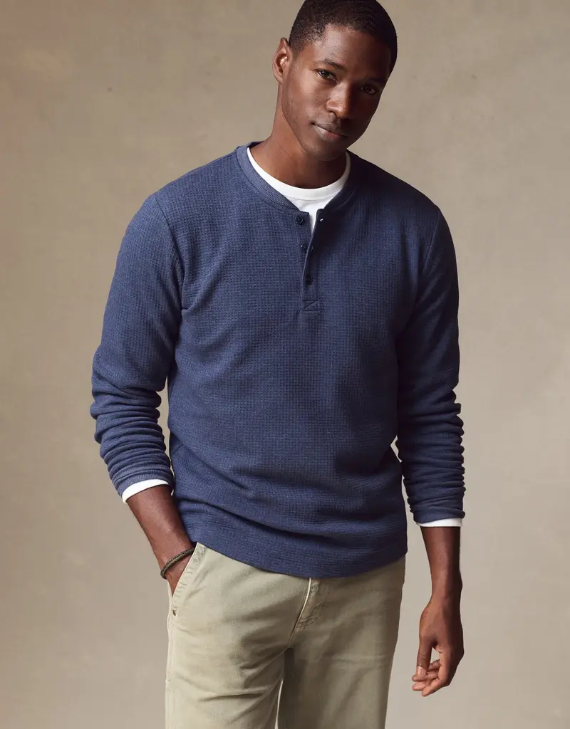 Marine Layer Waffle Henley