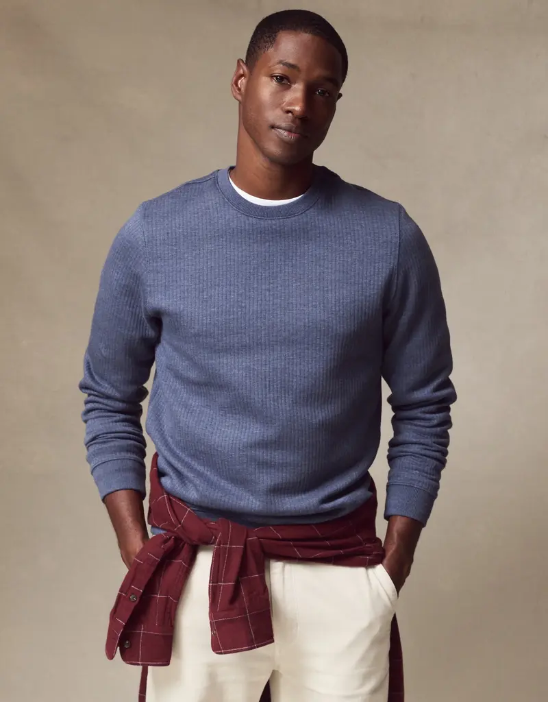 Marine Layer M's Corbet Quilted Crewneck