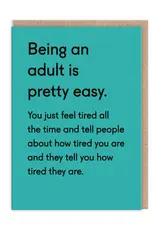 Ohh Deer Being An Adult Is Pretty Easy Card