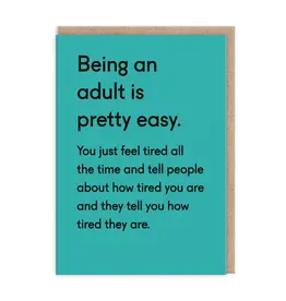 Ohh Deer Being An Adult Is Pretty Easy Card