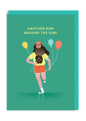 Ohh Deer Forrest Gump Run Around the Sun Card