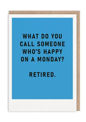 Ohh Deer Happy Monday Retirement Card