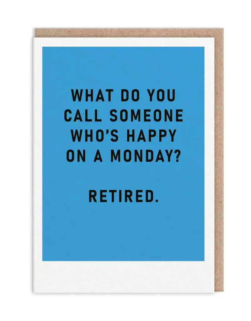 Ohh Deer Happy Monday Retirement Card