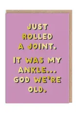 Ohh Deer Rolled a Joint Greeting Card