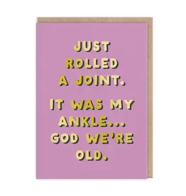Ohh Deer Rolled a Joint Greeting Card
