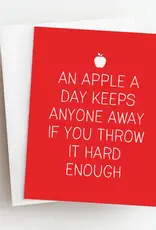 Skel & Co An Apple a Day Funny Get Well Card