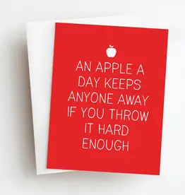 Skel & Co An Apple a Day Funny Get Well Card