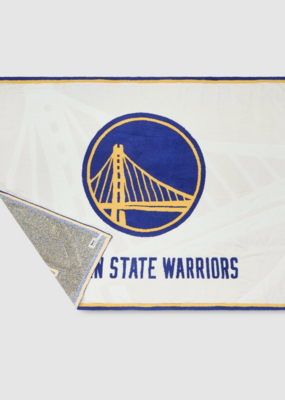 Barefoot Dreams CC GS Warriors Cream Multi Throw
