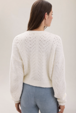 Barefoot Dreams Pointelle Cropped Cardigan