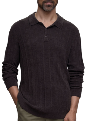 Barefoot Dreams CCUL LS Rib Polo
