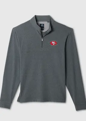 Johnnie-O Mikey Embroidered Niners Quarter Zip