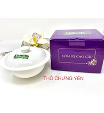 NATURE PURE NATURE PURE DRIED PREMIUM BIRDNEST WHITE BOWL - Bộ Tô Sứ chưng Yến cao cấp