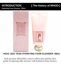 THE HISTORY OF WHOO WH GJH SOO SOO YEON HYDRATING FOAM CLEANSER 180ML - 51104129  - Sữa Rửa Mặt Dưỡng Ẩm Mịn Da Whoo Hồng 180ml - Dịu nhẹ, không gây kích ứng