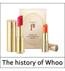 THE HISTORY OF WHOO WH GJH MI GLOW LIP BALM (ROSE) SPECIAL SET - BỘ SON MÔI DƯỠNG ẨM, CĂNG MỊN WHOO GLOW - MÀU HỒNG (TẶNG KÈM 1 THỎI SON MINI MÀU CAM)