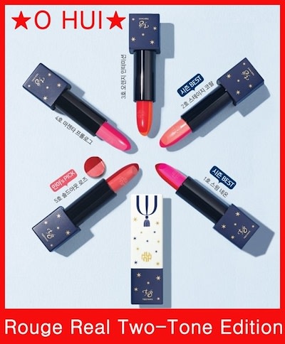 OHUI OH 2 TONE LIPSTICK 0.1 OZ #1 (PINK/RED) - BỘ SON 2 MÀU ẨM MỊN OHUI #1 (MÀU HỒNG/ ĐỎ)