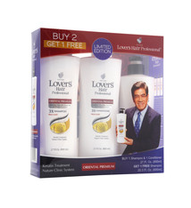 Lover's Care LOV HAIR PROFESSIONAL 3X LIMITED EDITION 3 PC SET - ORIENTAL PREMIUM - BỘ 3 CHAI DẦU GỘI & XẢ ĐÔNG Y - LOVER'S HAIR 3X ORIENTAL PREMIUM