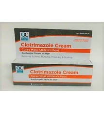 QC QC CLOTRIMAZOLE ANTIFUNGAL CREAM 1% 1 OZ - KEM TRỊ NẤM, NGỨA, LANG BEN - 1OZ