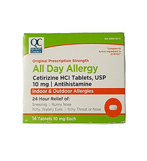 QC QC CETIRIZINE ALLERGY TABLET 10MG 14CT