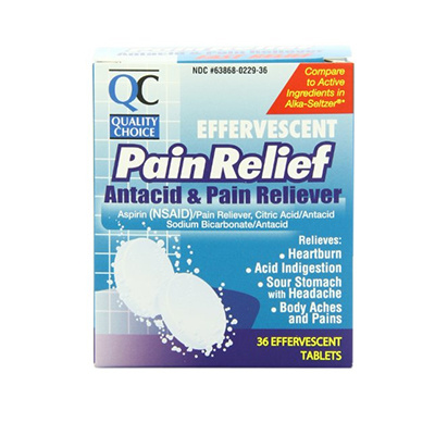 QC QC PAIN RELIEF EFFERVESCENT 36CT