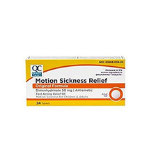 QC QC MOTION SICKNESS RELIEF TABLET 24CT
