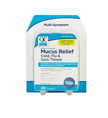 QC QC MUCUS RELIEF COLD/FLU/SORE 20CT