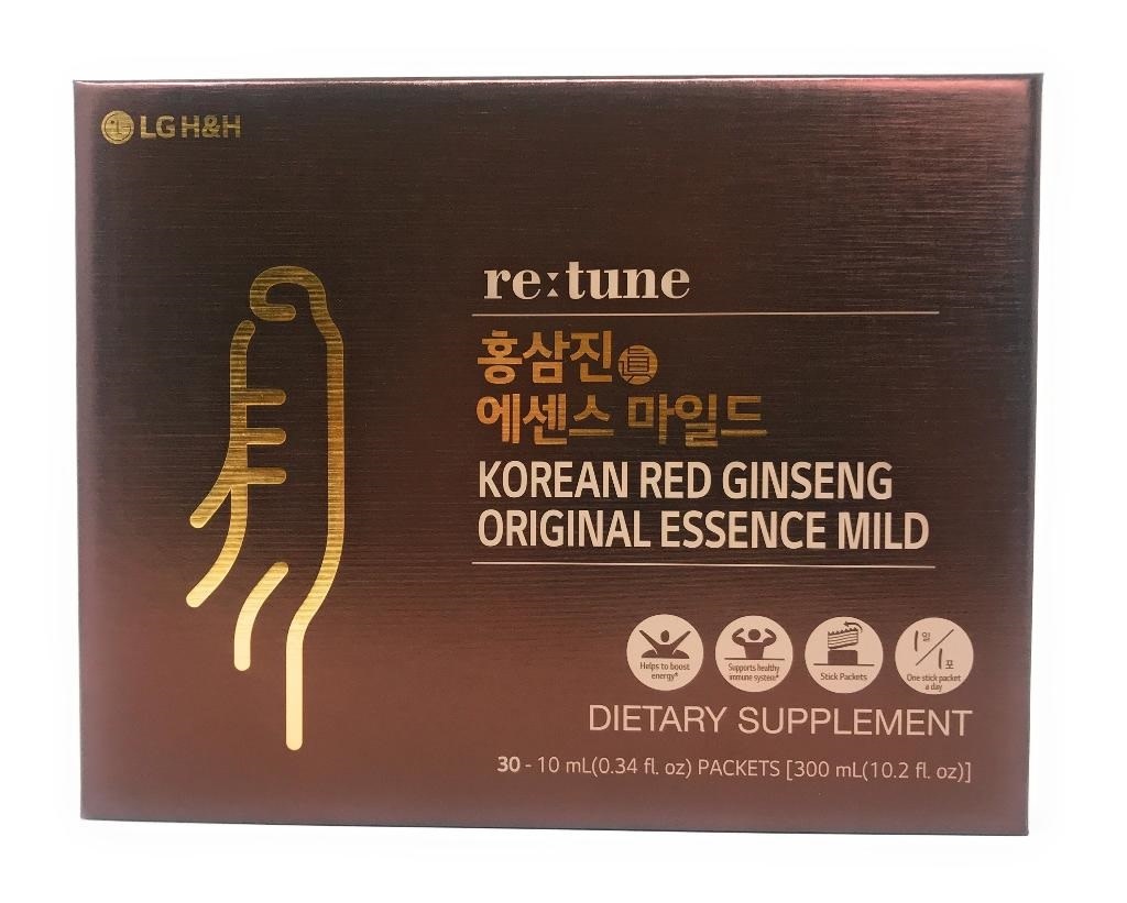 LG RETUNE KOREAN RED GINSENG ESSENCE MILD DIETARY SUPPLEMENT 30 PACKETS - 55000117