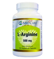 MEDCARE MC L-ARGININE 500MG 100CT - THUỐC HỖ TRỢ GIẢM TÊ NHỨC, SUY GIÃN TĨNH MẠCH, GIÚP MÁU LƯU THÔNG