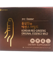 LG RETUNE KOREAN RED GINSENG ESSENCE MILD DIETARY SUPPLEMENT 30 PACKETS - 51800942 - NƯỚC UỐNG HỒNG SÂM DIET CỦA TẬP ĐOÀN LG HÀN QUỐC 30 GÓI