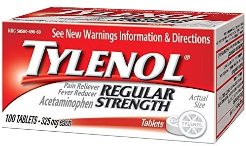 TYLENOL TYLENOL EXTRA STRENGTH TABLETS 100CT