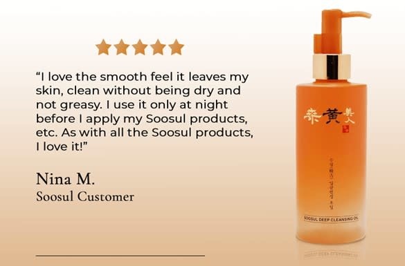 SOOSUL SS DEEP CLEANSING OIL (200 ML) -- DẦU TẨY TRANG CHỨA NẤM THƯỢNG HOÀNG HÀN QUỐC (KFDA chứng nhận)