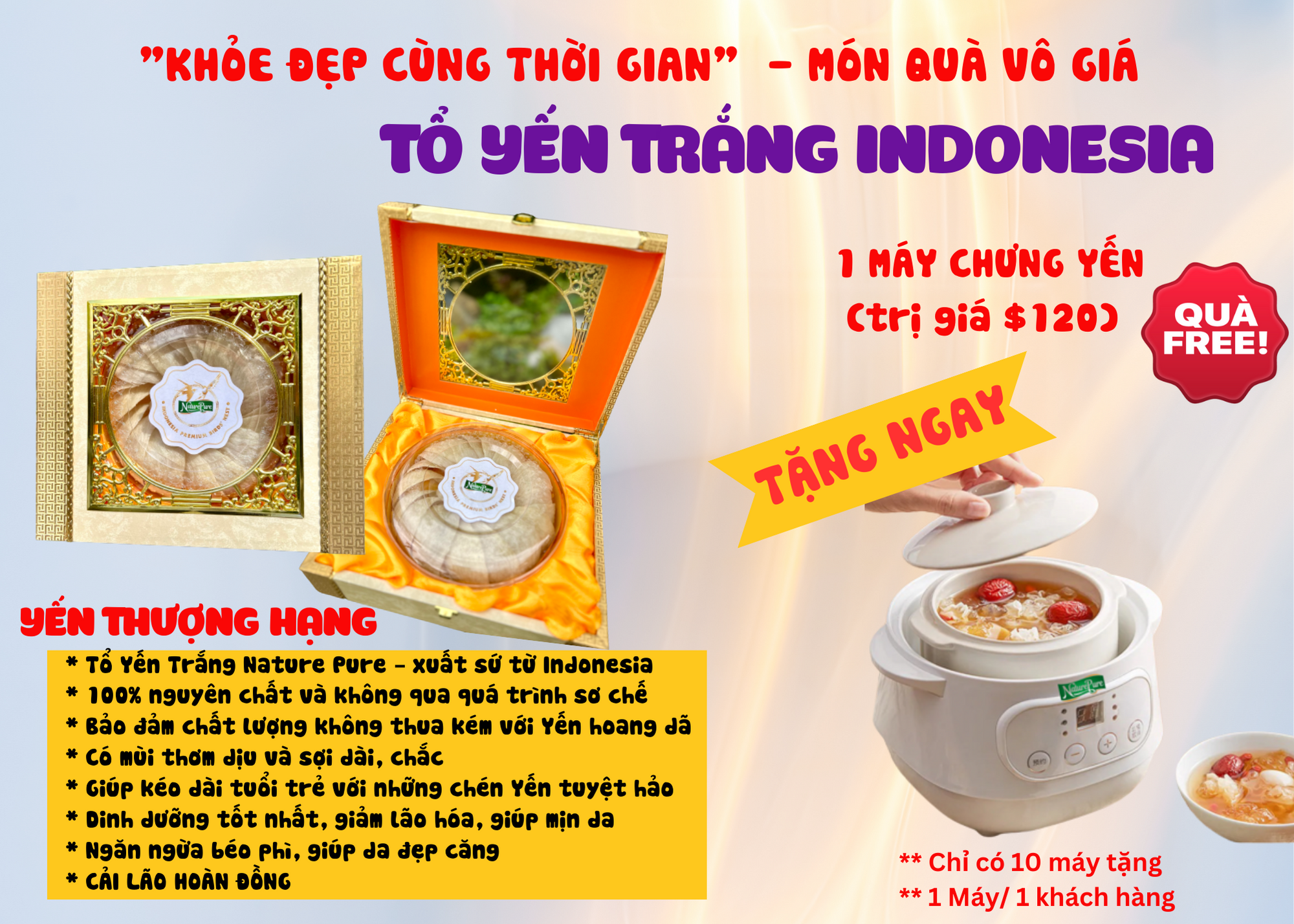 Tổ Yến -Khỏe đẹp cùng thời gian