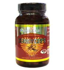 MEDCARE MC CORDYCEPS WITH BLACK/RED REISHI 60 CAPSULES - THUỐC ĐÔNG TRÙNG HẠ THẢO KẾT HỢP VỚI NẤM LINH CHI ĐỎ  ĐEN (60 VIÊN)