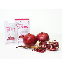 KOREA GINSENG KOREAN RED GINSENG TONIC & POMEGRANATE COLLAGEN (50ML X 30 POUCHES) —  NƯỚC UỐNG HỒNG SÂM COLLAGEN LỰU ĐỎ HÀN QUỐC (50ML X 30 TÚI)