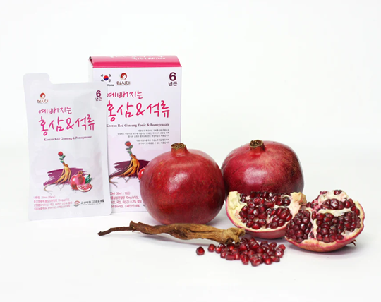 KOREA GINSENG KOREAN RED GINSENG TONIC & POMEGRANATE COLLAGEN (50ML X 30 POUCHES) —  NƯỚC UỐNG HỒNG SÂM COLLAGEN LỰU ĐỎ HÀN QUỐC (50ML X 30 TÚI)