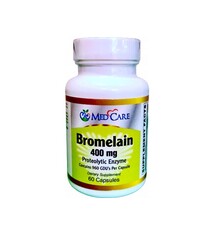 MEDCARE MC BROMELAIN 400MG 60 CAPSULES  -  CHIẾT XUẤT ENZYME BẢO VỆ DA, GIẢM VIÊM, HỖ TRỢ VIÊM LOÉT BAO TỬ