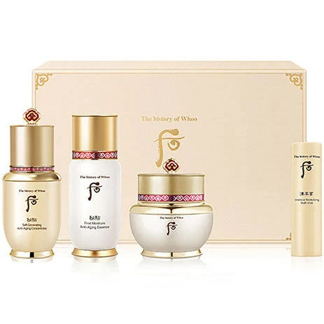 THE HISTORY OF WHOO WH BICHUP JASSANG 3PCS SET (20ML CREAM + 2 ESSENCE **25ML & 50ML**)- 51106738 - BỘ TINH CHẤT XÓA NẾP NHĂN, TRẺ HÓA DA, MỊN CĂNG 2 LOẠI
