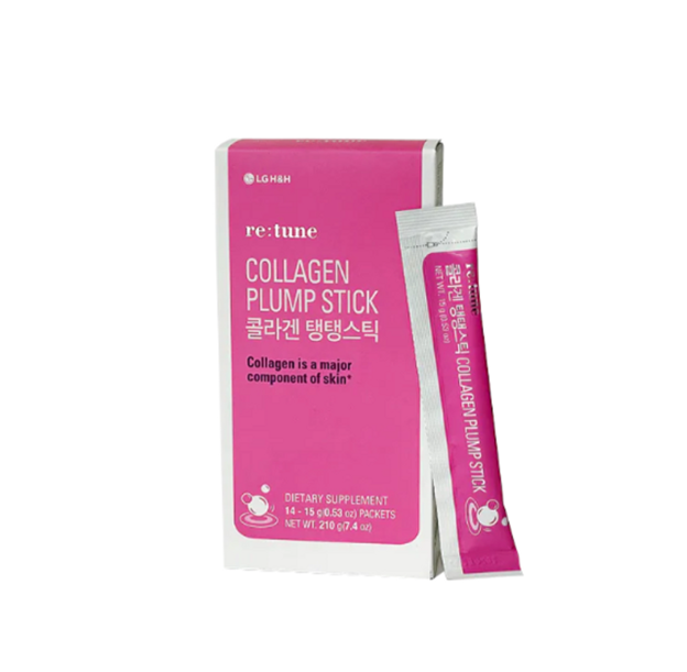 LG RETUNE COLLAGEN PLUMP STICK GEL 3 BOXES THERAPY (14 PACKETS X15GM) - LIỆU TRÌNH 3 HỘP JELLY COLLAGEN HÀN QUỐC (55000225)