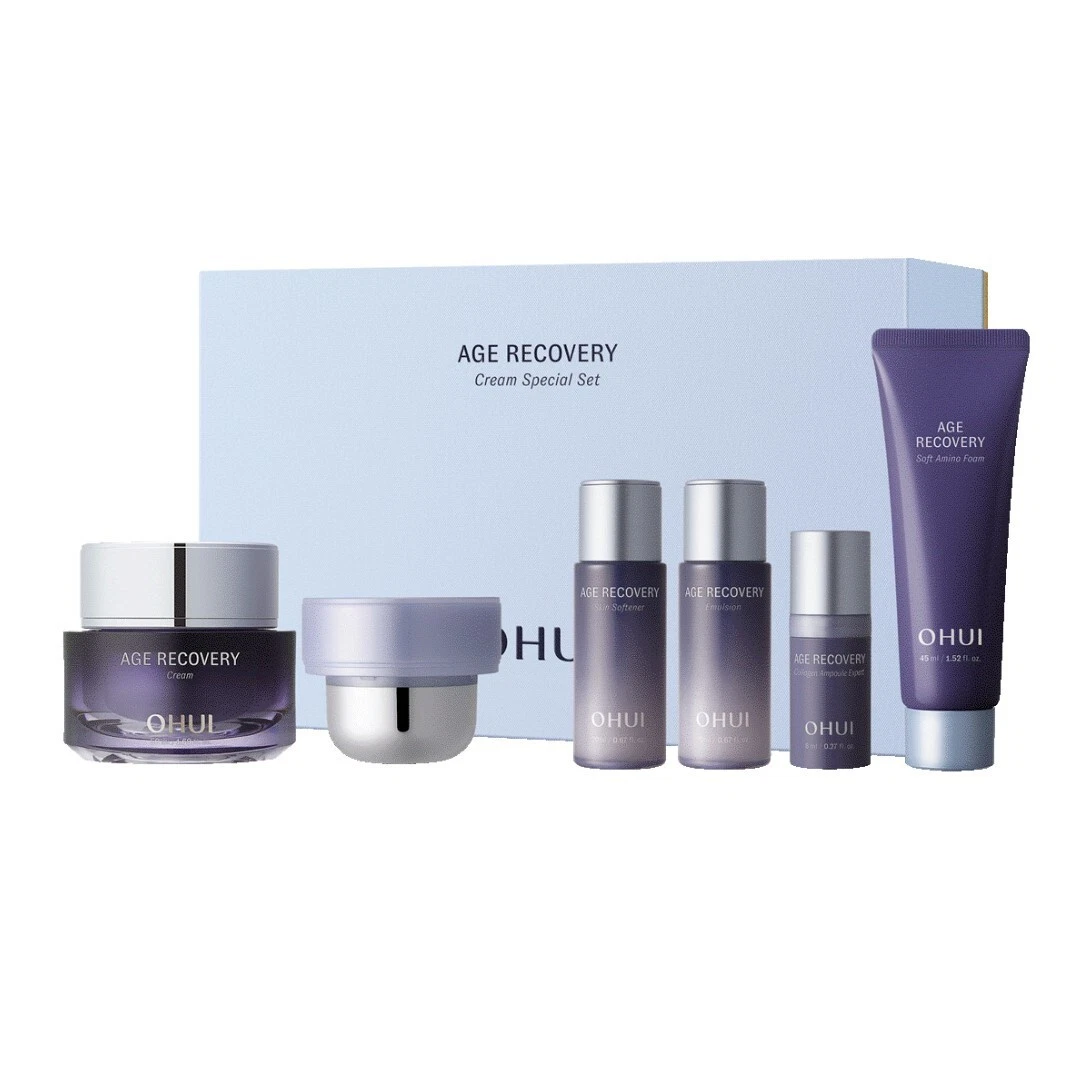 OHUI OH AGE RECOVERY CREAM 2PC SET (50 + 30ML) - BỘ KEM 2 HŨ TRẺ HÓA DA CUNG CẤP BABY COLLAGEN (MỚI MÙA HÈ 2023)