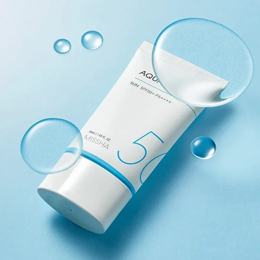 MS AQUASUN* SUNBLOCK SPF50+ PA+ (50ML) - 2023061 - KEM CHỐNG NẮNG DẠNG GEL MÁT, KHÔNG ĐỔ DẦU  HÀN QUỐC