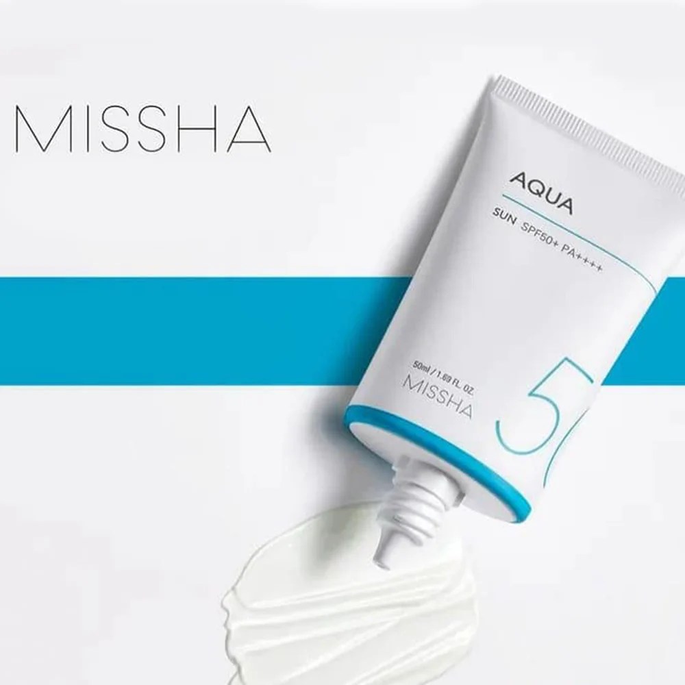 MS AQUASUN* SUNBLOCK SPF50+ PA+ (50ML) - 2023061 - KEM CHỐNG NẮNG DẠNG GEL MÁT, KHÔNG ĐỔ DẦU  HÀN QUỐC