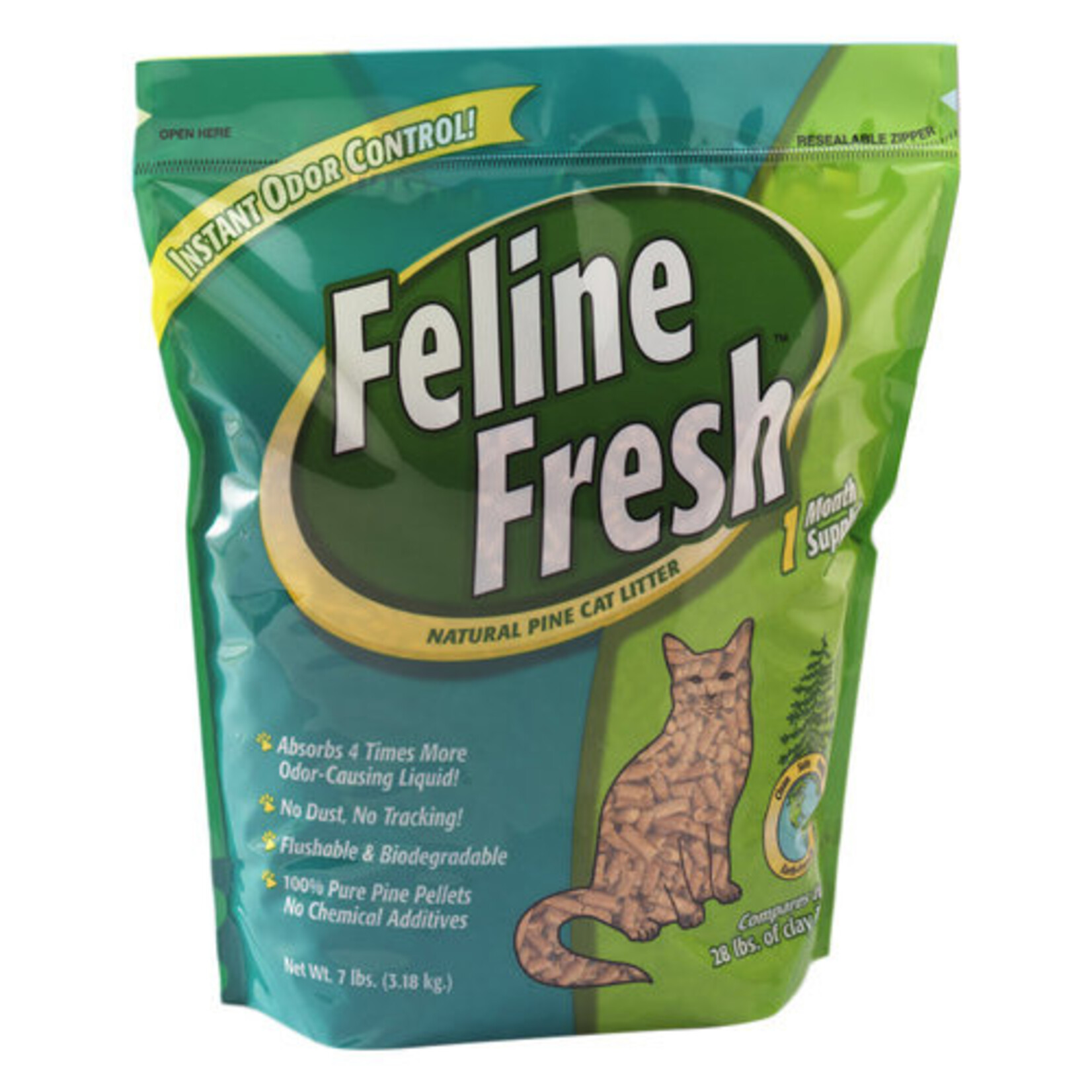 Feline Fresh - Litière en granulés de pin - 20lbs