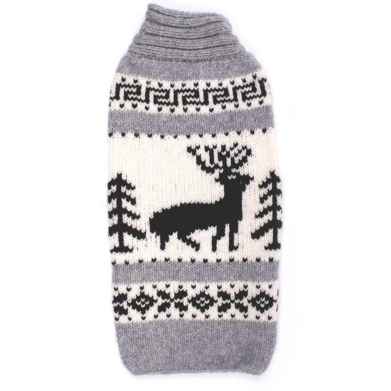Chilly Dog Sweaters - Reindeer Shawl -  XXS