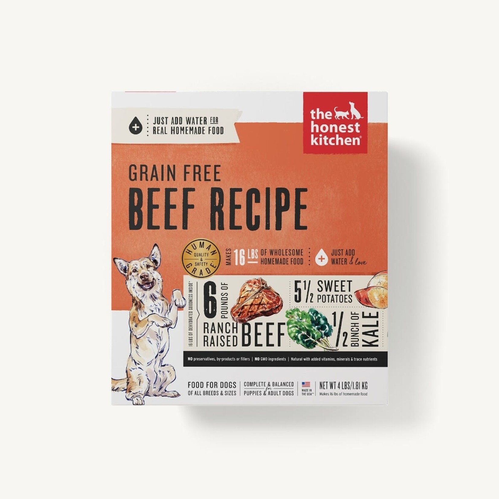 Honest Kitchen Honest Kitchen -   Sans grains - Recette au boeuf