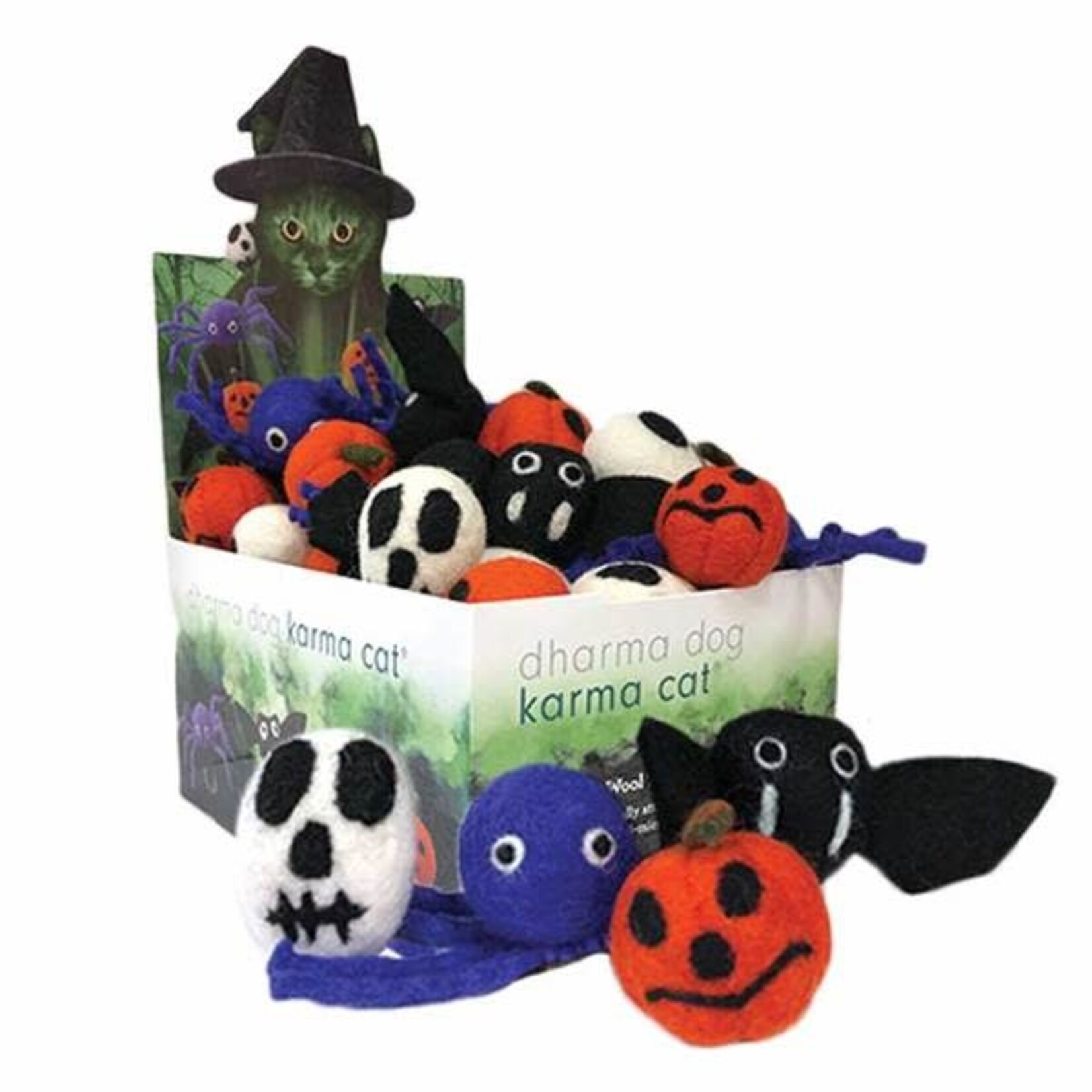 Dharma Dog Karma Cat - Wool Felt Halloween Cat Toy