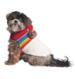 Chilly Dog Sweater - Retro Ski Hoodie - L & XL