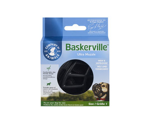 TCoA Baskerville Ultra Muzzle Black - Bones Pet Stores