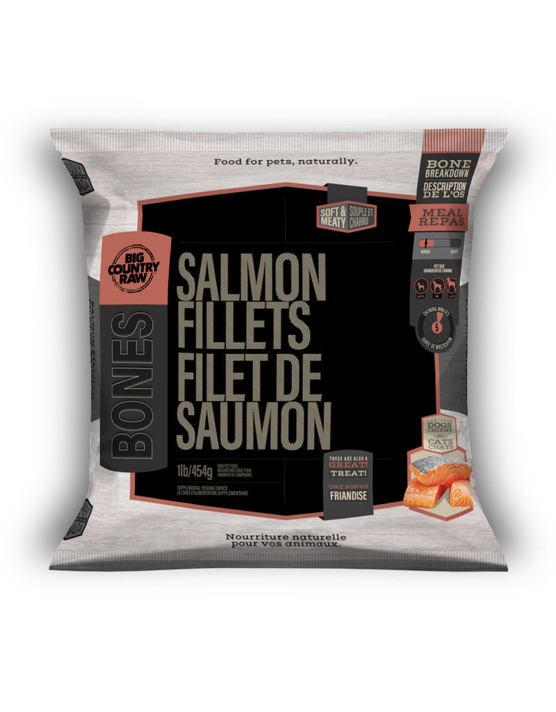 Big Country Raw Big Country Raw -  Salmon Fillets - 1lb bag